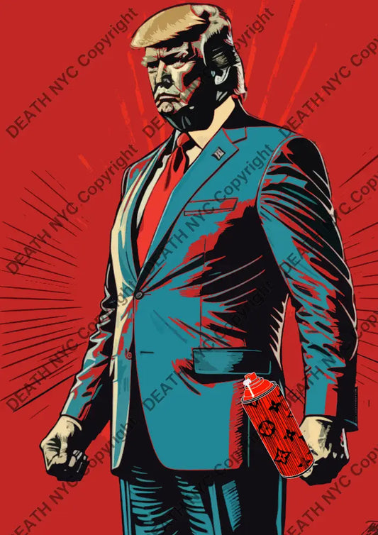 ’Deathmw139’ 45X32Cm Trump (Edition Of 100*) (2024) Art Print