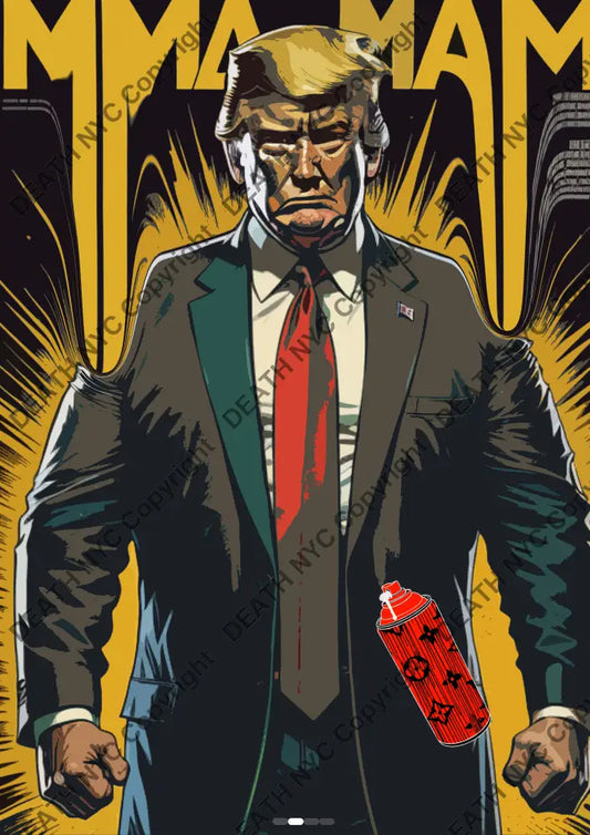 ’Deathmw140’ 45X32Cm Trump (Edition Of 100*) (2024) Art Print