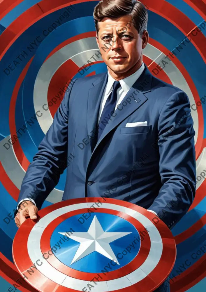 ’Deathmw153’ 45X32Cm Jfk (Edition Of 100*) (2024) Art Print