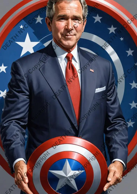 ’Deathmw155’ 45X32Cm Biden (Edition Of 100*) (2024) Art Print
