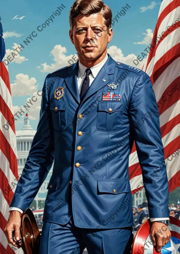 ’Deathmw157’ 45X32Cm Jfk (Edition Of 100*) (2024) Art Print