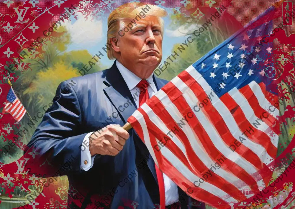 ’Deathmz126’ 45X32Cm Trump (Edition Of 100*) (2024) Art Print