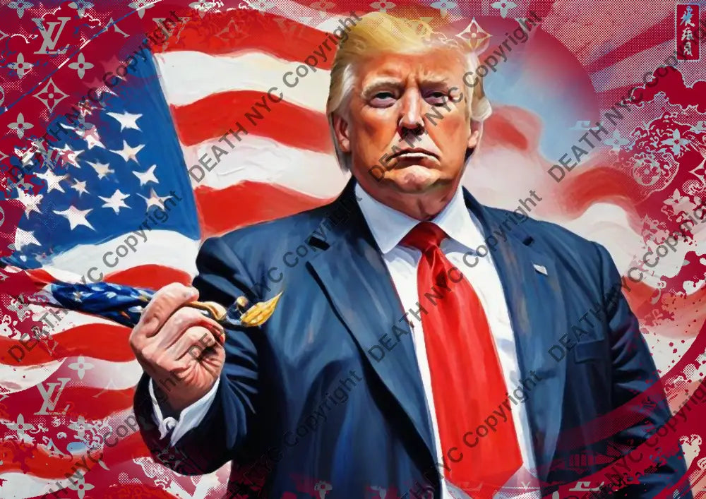 ’Deathmz127’ 45X32Cm Trump (Edition Of 100*) (2024) Art Print