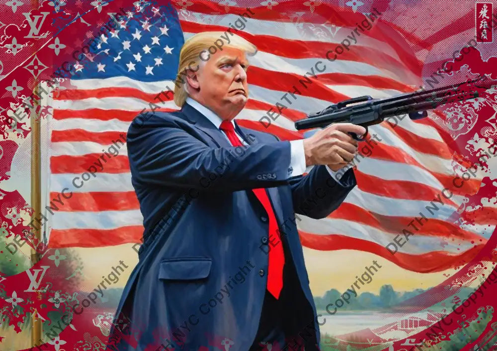 ’Deathmz130’ 45X32Cm Trump (Edition Of 100*) (2024) Art Print