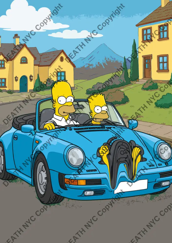 ’Deathnc67’ 45X32Cm Simpson (Edition Of 100*) (2024) Art Print