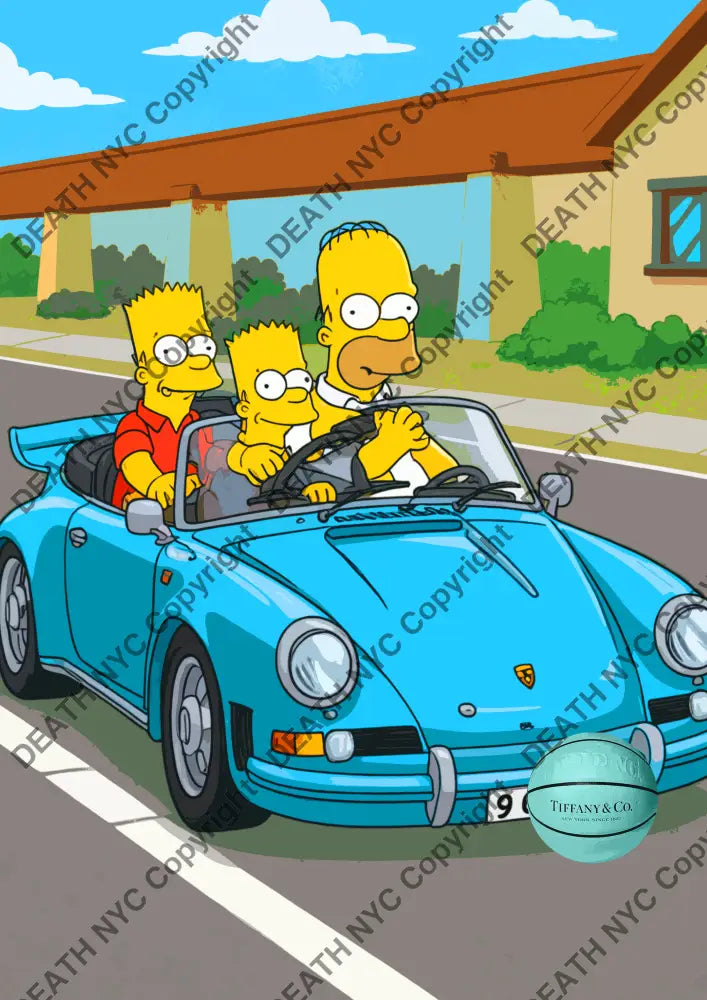 ’Deathnc71’ 45X32Cm Simpson (Edition Of 100*) (2024) Art Print