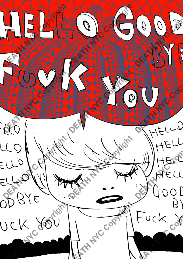 ’Deathng170’ 45X32Cm Cute (Edition Of 100*) (2024) Art Print