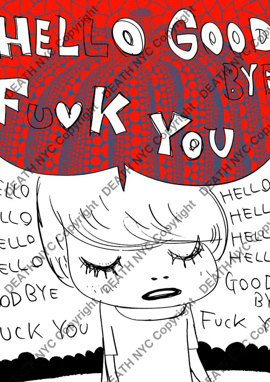 ’Deathng170’ 45X32Cm Cute (Edition Of 100*) (2024) Art Print