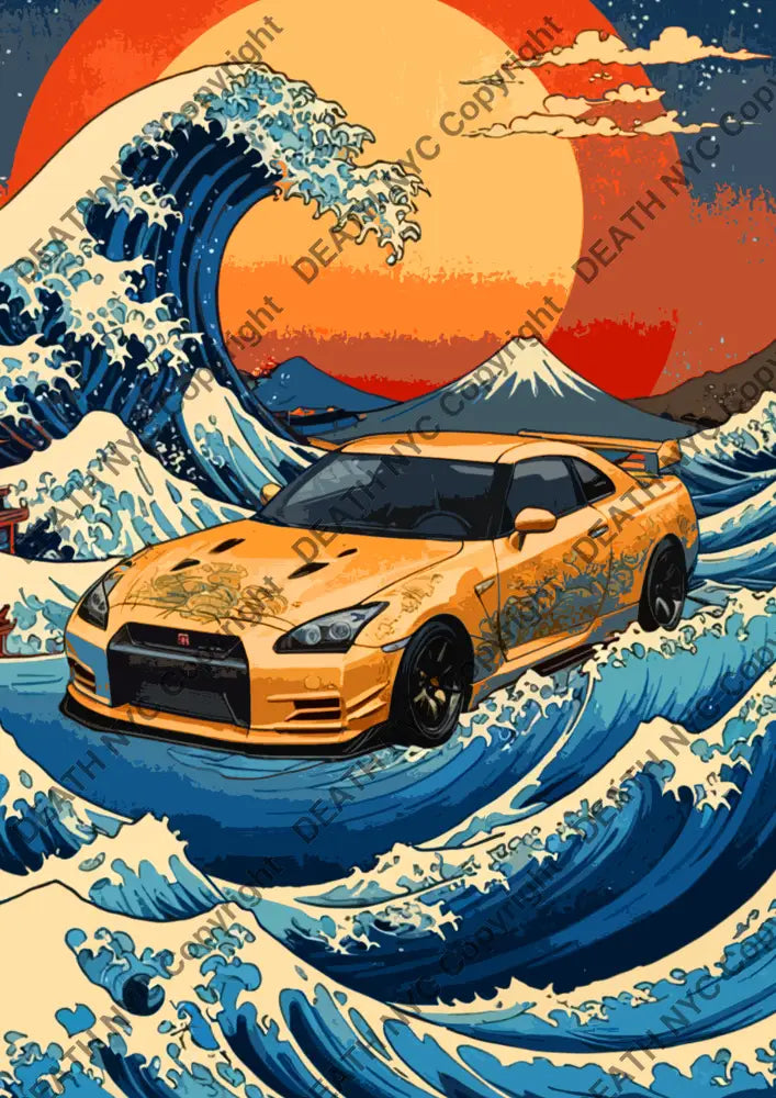 ’Deathnq91’’ 45X32Cm Wave (Edition Of 100*) (2024) Art Print