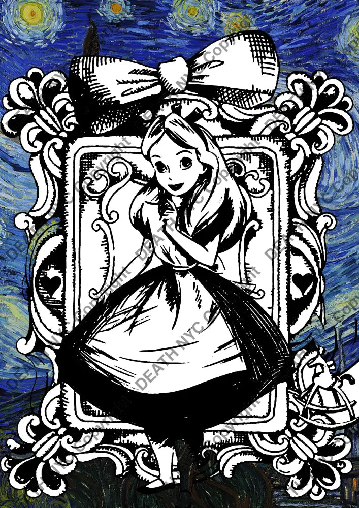 ’Deathnr154’’ 45X32Cm Alice (Edition Of 100*) (2024) Art Print