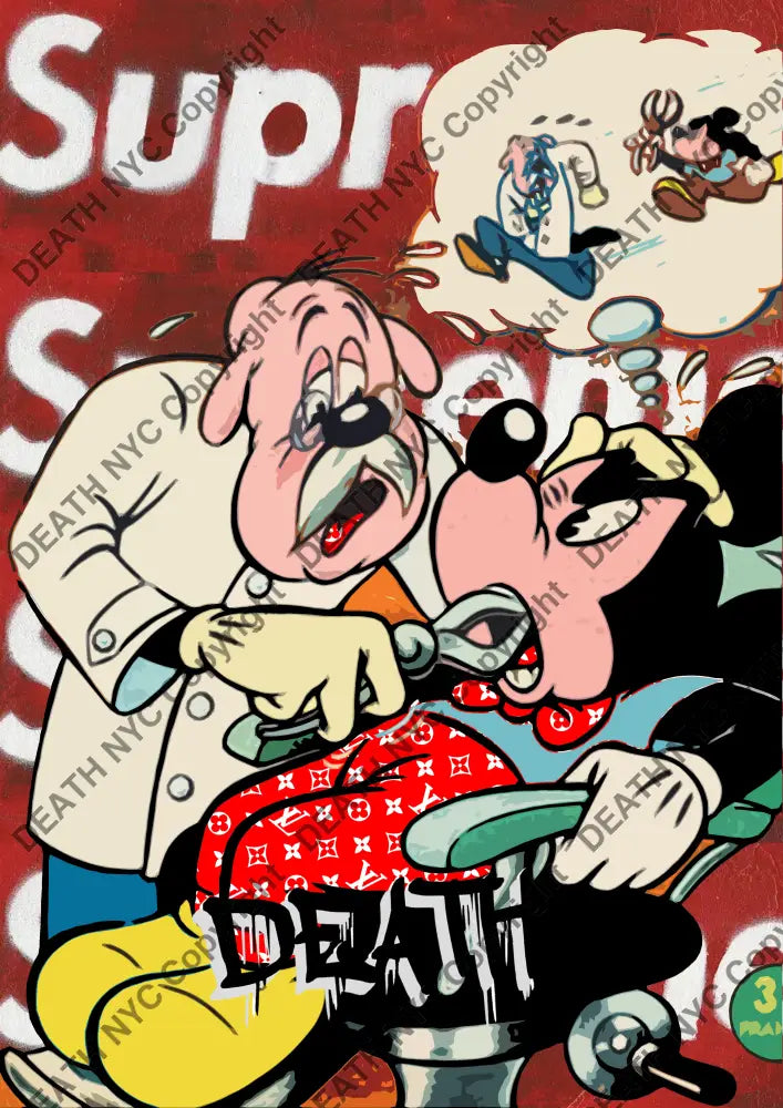 Deathp892 Mickey (Edition Of 100) (2022) Art Print
