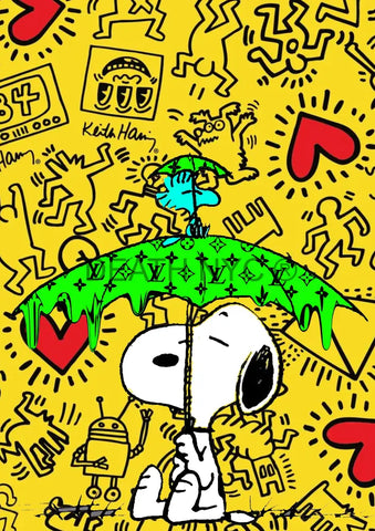 ’Deathpb73’ 45X32Cm Snoopy (Edition Of 100*) (2023) Art Print