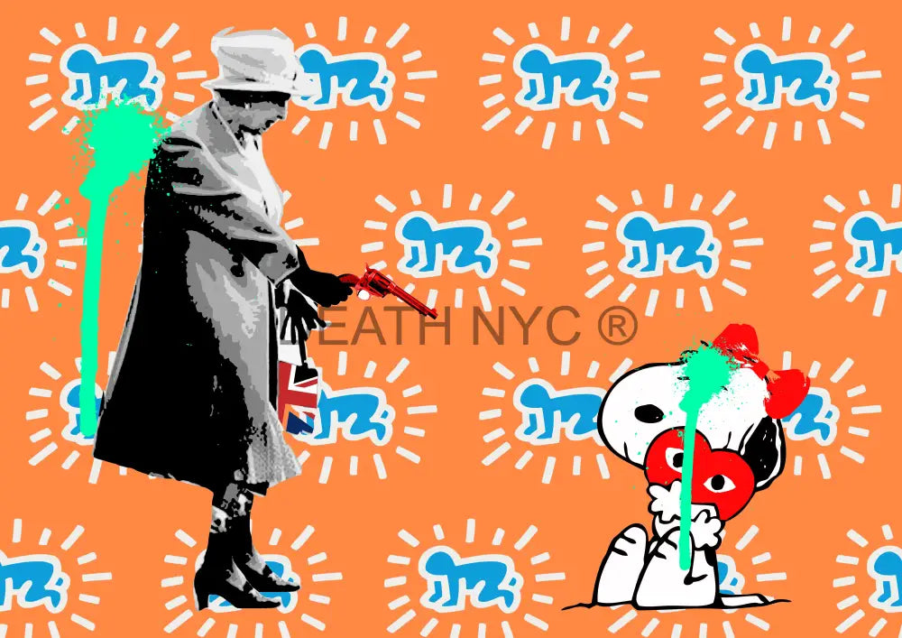 Deathq1572 Queen & Snoopy (Edition Of 100) (2022) Art Print