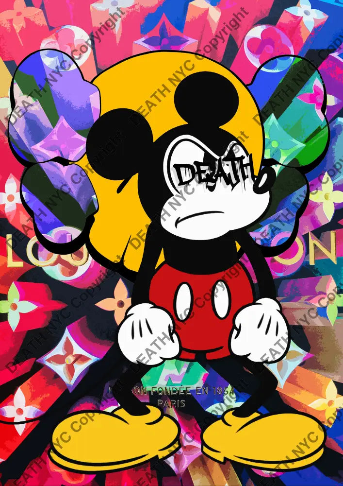 Deathq1857 Mickey (Edition Of 100) (2022) Art Print