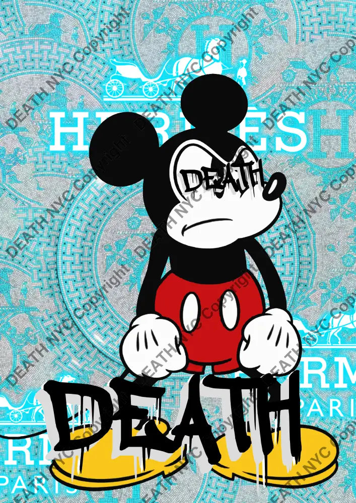 Deathq1860 Mickey (Edition Of 100) (2022) Art Print