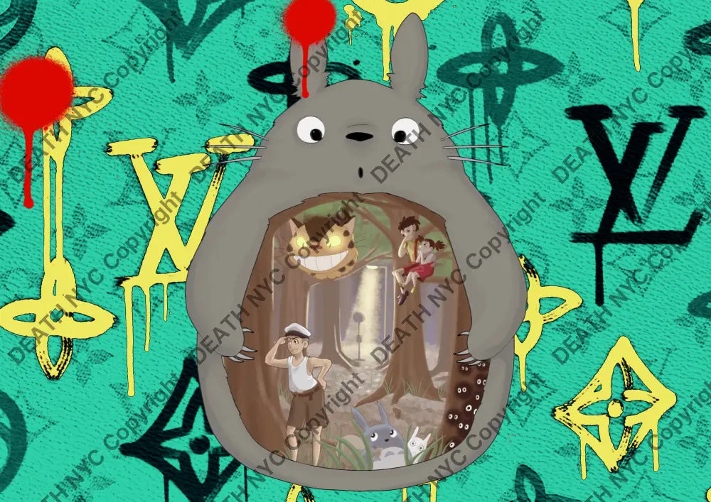 Deathq2634 Totoro (Edition Of 100) (2022) Art Print