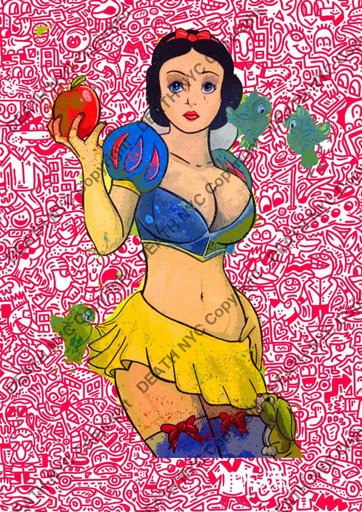 Deaths1313 Snow White 45X32Cm (Edition Of 100) (2022) Art Print