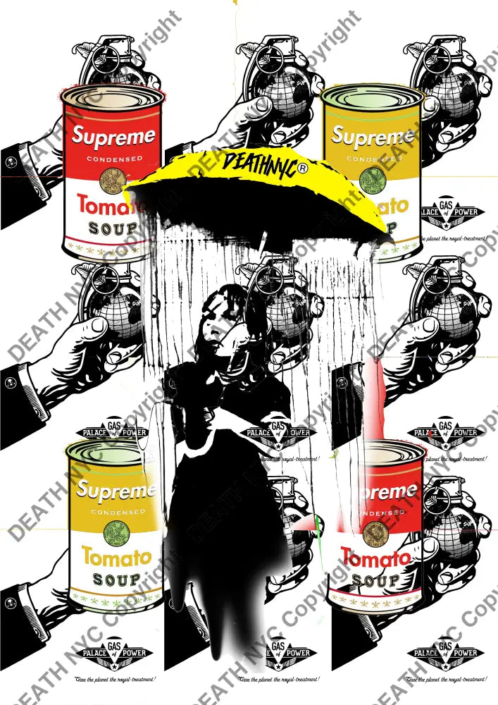 Deaths1628 Banksy 45X32Cm (Edition Of 100) (2022) Art Print