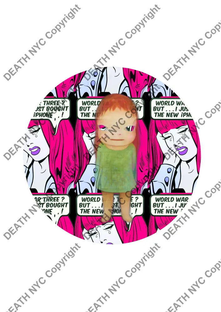 Deaths2437 45X32Cm Cute (Edition Of 100) (2022) Art Print