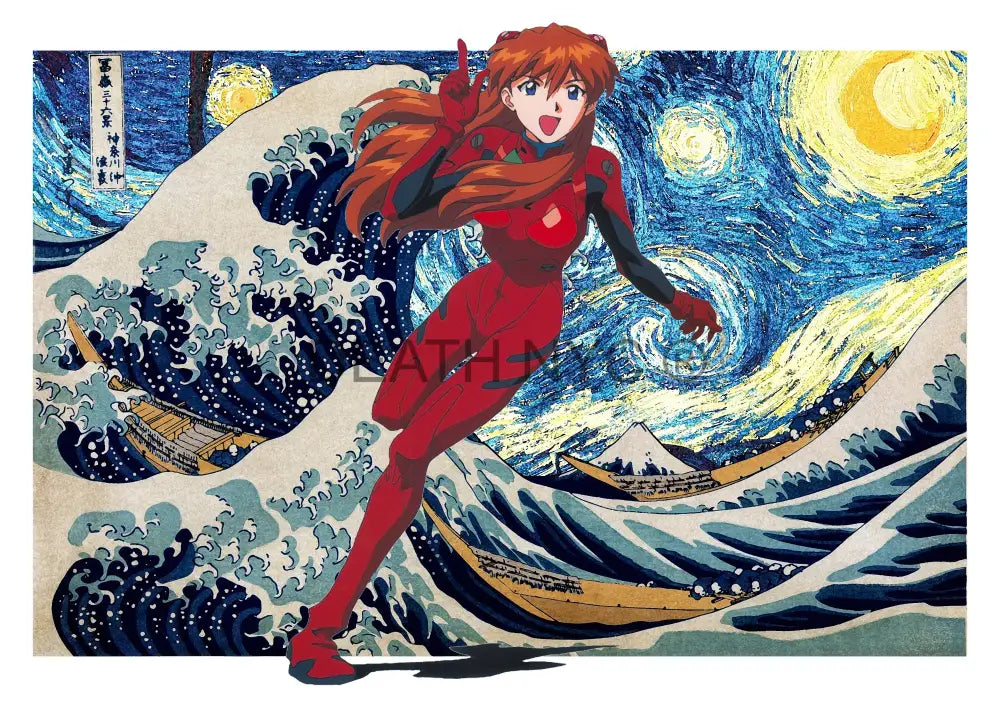 Deatht1255 45X32Cm Asuka (Edition Of 100) (2023) Art Print