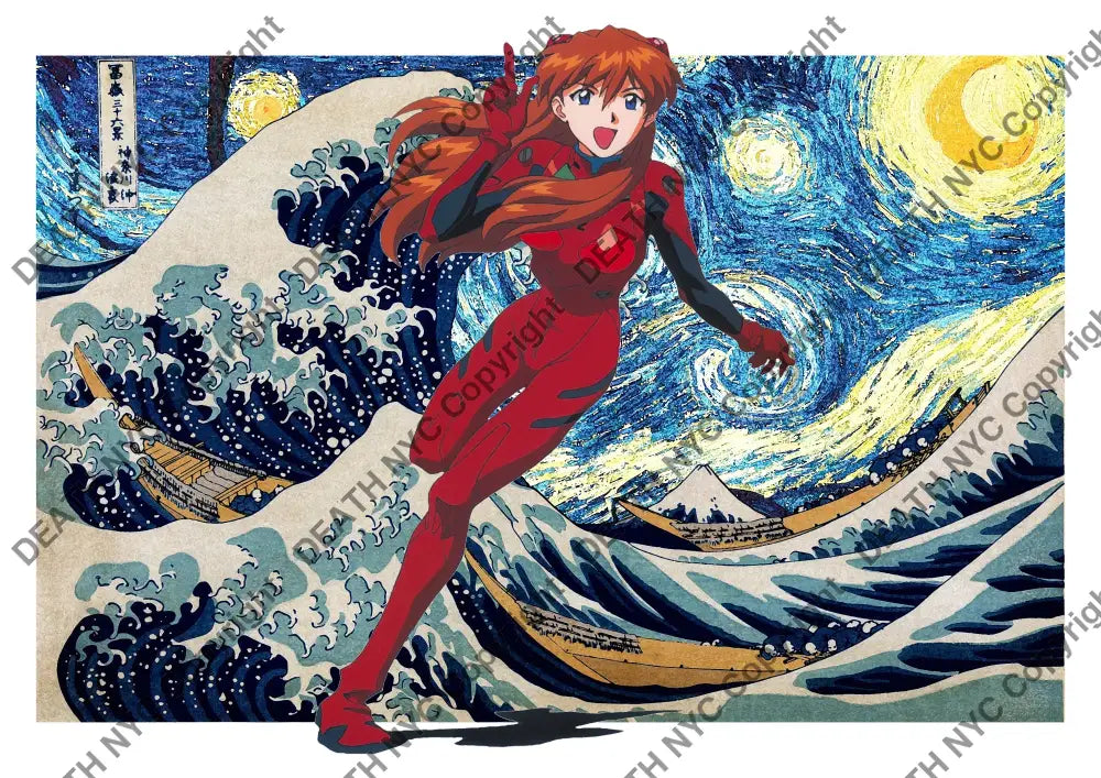 Deatht1255 45X32Cm Asuka (Edition Of 100) (2023) Art Print