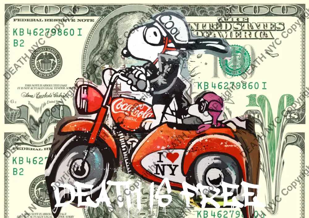 Deatht1891 45X32Cm Snoopy (Edition Of 100) (2023) Art Print