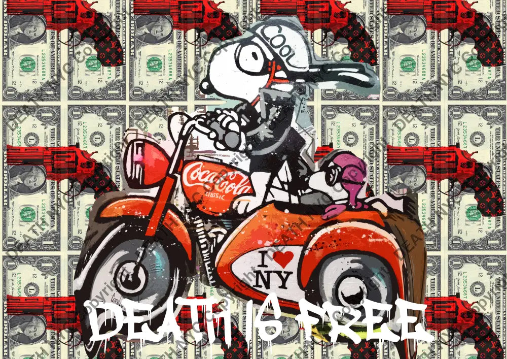 Deatht1894 45X32Cm Snoopy (Edition Of 100) (2023) Art Print
