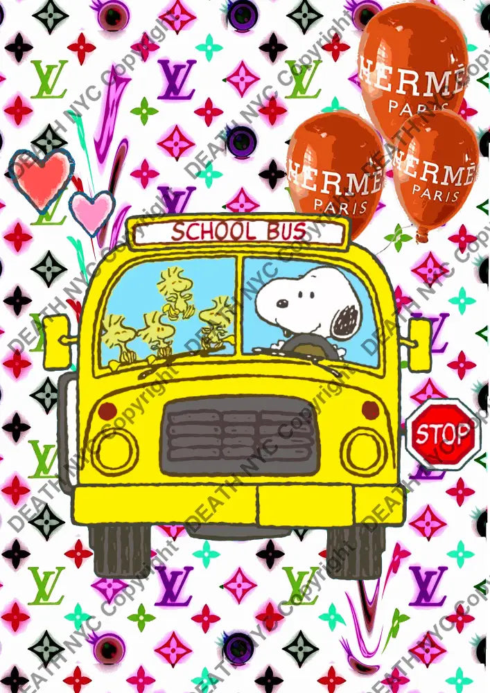 Deatht2008 45X32Cm Snoopy (Edition Of 100) (2023) Art Print