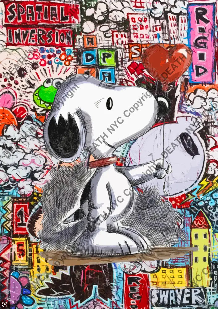 Deatht2023 45X32Cm Snoopy (Edition Of 100) (2023) Art Print