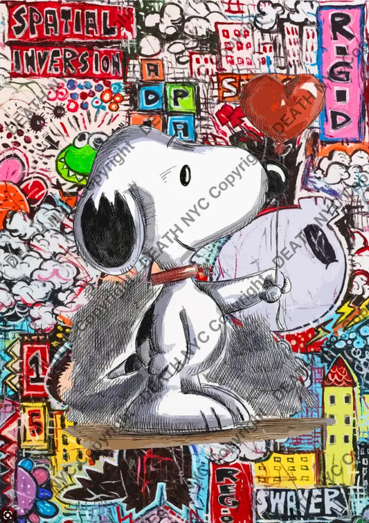 Deatht2023 45X32Cm Snoopy (Edition Of 100) (2023) Art Print