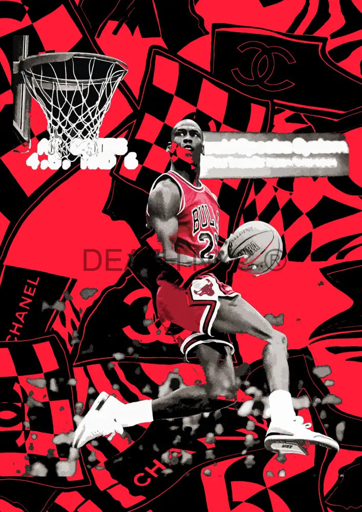 Deatht2366 45X32Cm Mj Jordan (Edition Of 100) (2023) Art Print