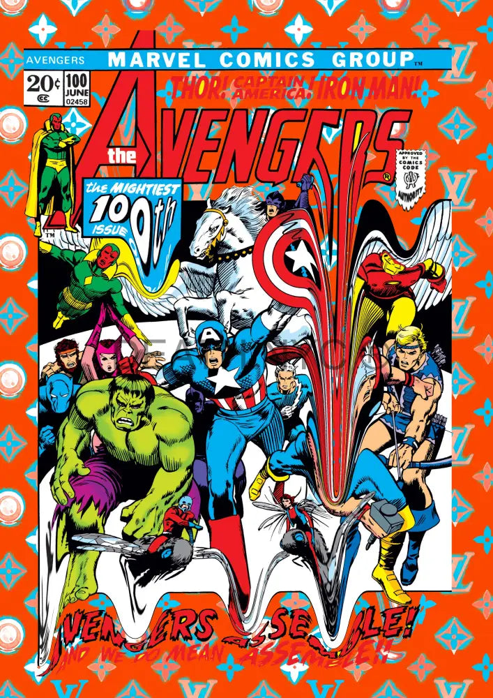 Deatht2802 45X32Cm Avengers (Edition Of 100) (2023) Art Print