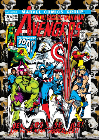 Deatht2803 45X32Cm (Edition Of 100) Avengers (2023) Art Print