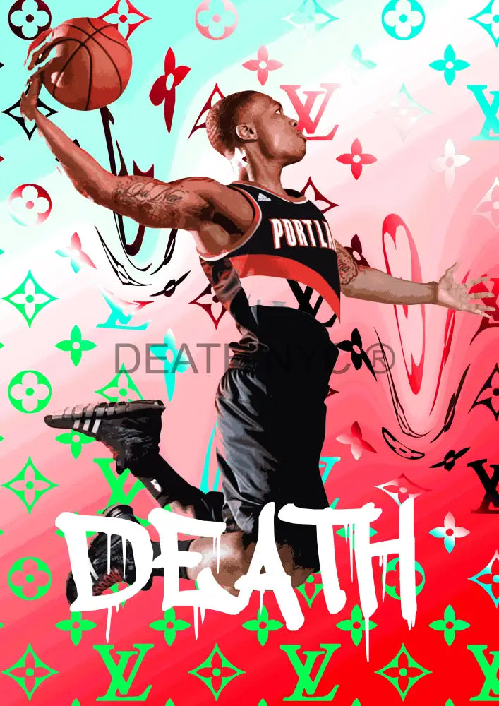 Deatht2824 Nba 45X32Cm (Edition Of 100) (2023) Art Print