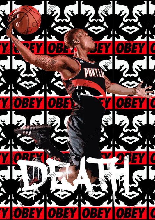 Deatht2828 Nba 45X32Cm (Edition Of 100) (2023) Art Print
