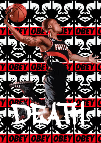 Deatht2828 Nba 45X32Cm (Edition Of 100) (2023) Art Print