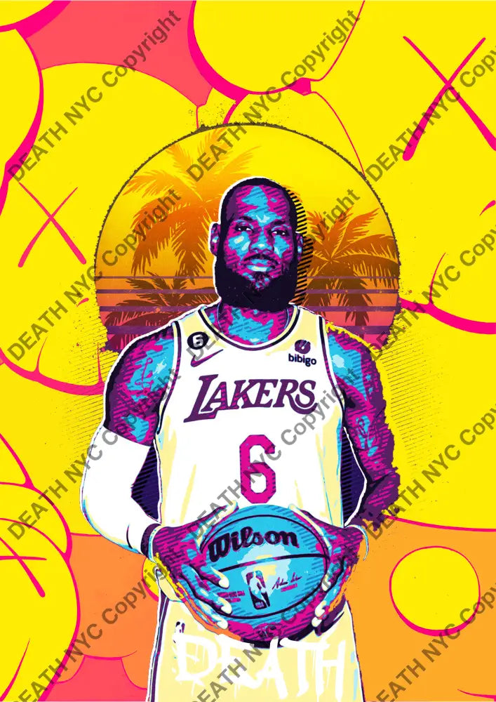 Deatht2843 Nba 45X32Cm (Edition Of 100) (2023) Art Print