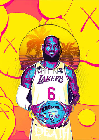 Deatht2843 Nba 45X32Cm (Edition Of 100) (2023) Art Print