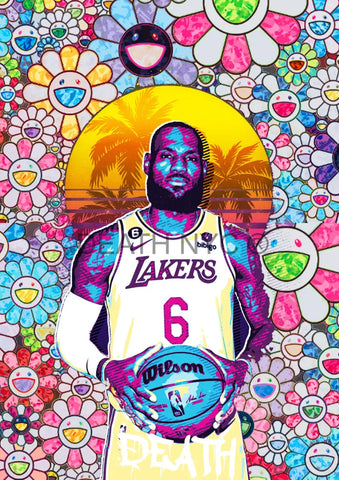 Deatht2844 Nba 45X32Cm (Edition Of 100) (2023) Art Print