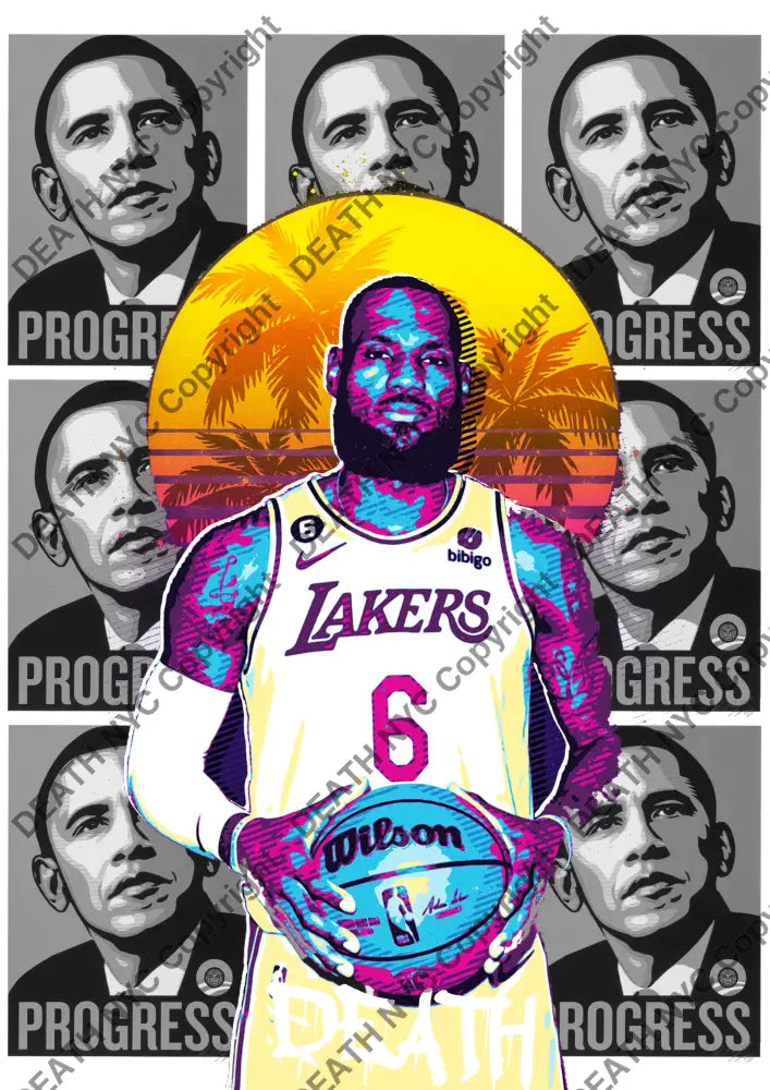 Deatht2848 Nba 45X32Cm (Edition Of 100) (2023) Art Print