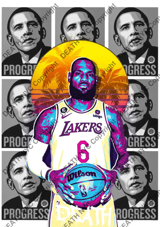 Deatht2848 Nba 45X32Cm (Edition Of 100) (2023) Art Print