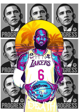 Deatht2848 Nba 45X32Cm (Edition Of 100) (2023) Art Print