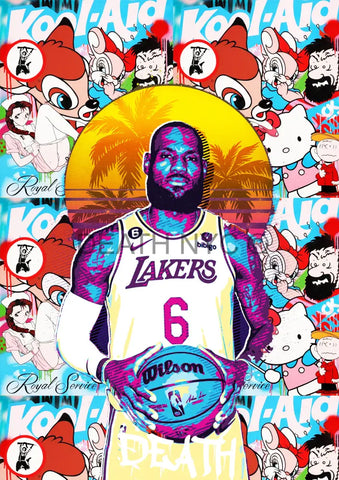 Deatht2849 Nba 45X32Cm (Edition Of 100) (2023) Art Print