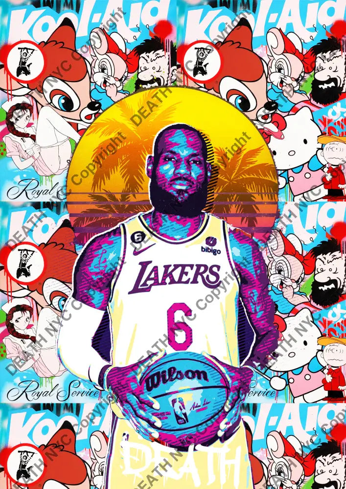 Deatht2849 Nba 45X32Cm (Edition Of 100) (2023) Art Print