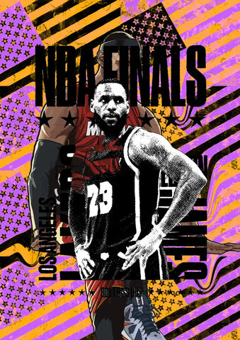 Deatht2854 Nba 45X32Cm (Edition Of 100) (2023) Art Print