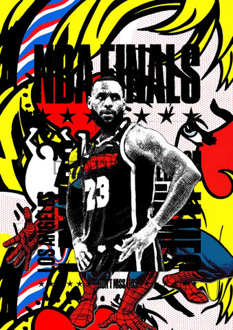 Deatht2858 Nba 45X32Cm (Edition Of 100) (2023) Art Print