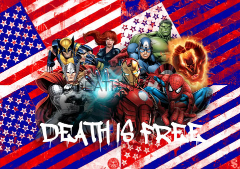 Deatht3043 45X32Cm Avengers (Edition Of 100) (2023) Art Print