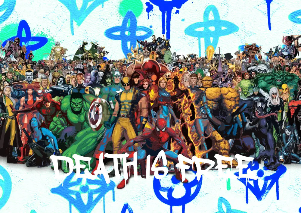 Deatht3051 45X32Cm Avengers (Edition Of 100) (2023) Art Print