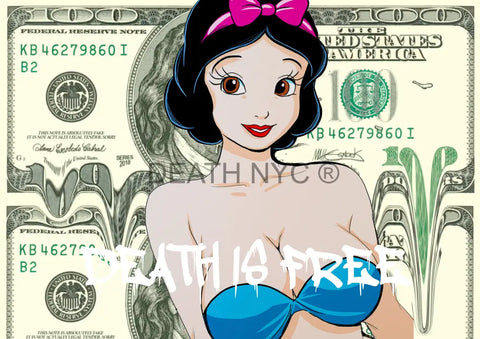 Deatht3122 45X32Cm Snow White (Edition Of 100) (2023) Art Print