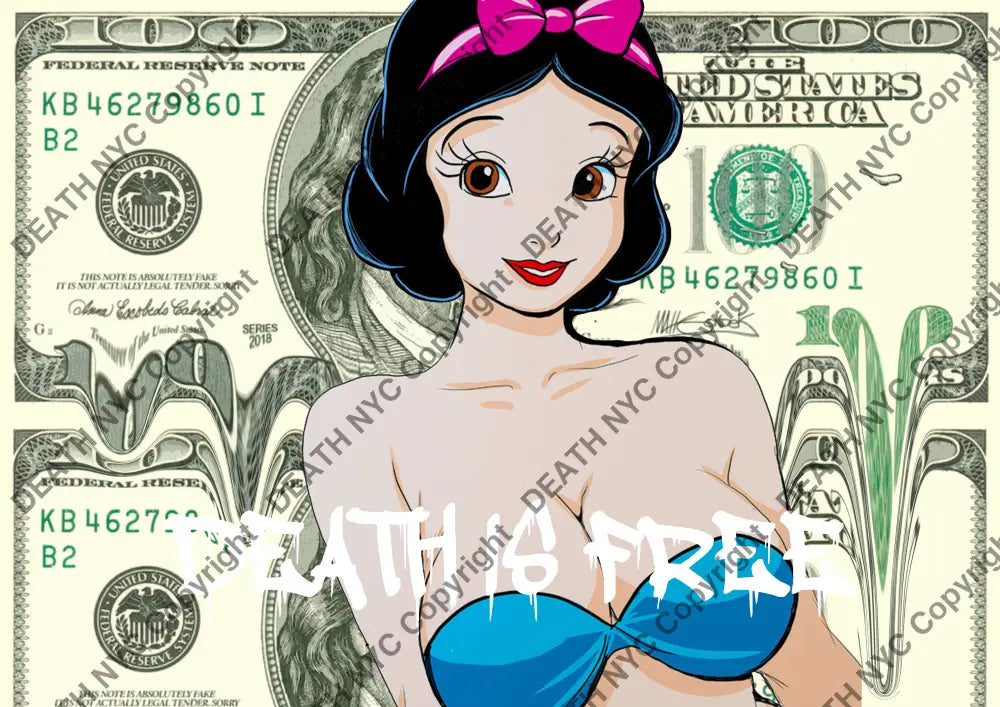 Deatht3122 45X32Cm Snow White (Edition Of 100) (2023) Art Print